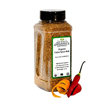 HQOExpress | Organic Cajun Spice | 16 oz. Chef Jar
