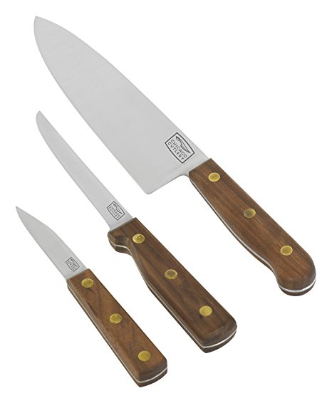 Chicago Cutlery Walnut Tradition 3-Piece Prep Knife Gift Set