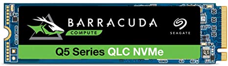 Seagate BarraCuda Q5 1TB Internal SSD - M.2 NVMe PCIe Gen3 ×4, 3D QLC for Desktop or Laptop, 1-year Rescue Services (ZP1000CV3A001)