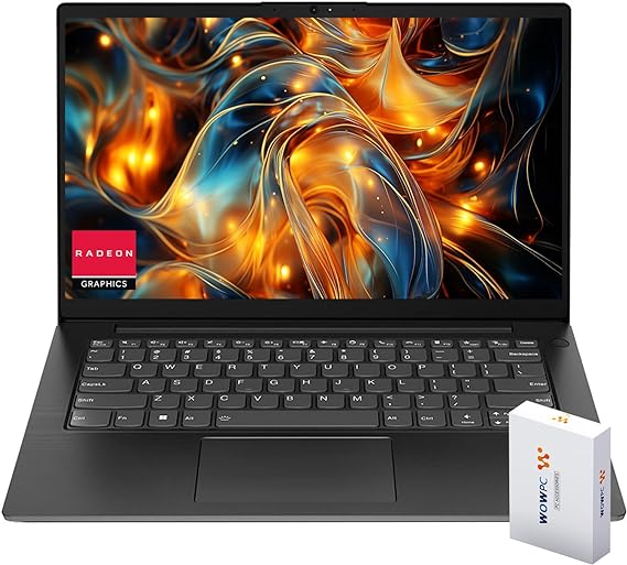 Lenovo Newest V14 Business Laptop, AMD Ryzen 5 7520U 4-core Processor, 256GB SSD Storage, 8GB DDR5 Memory, 14" FHD 1080p Display, USB Type-C, Ethernet Port, Windows 11 Pro, w/WOWPC 500GB Bundle