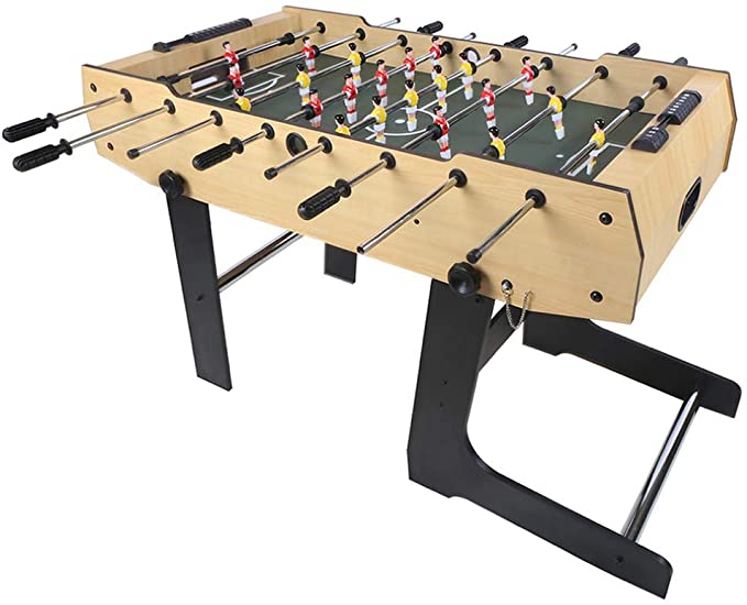 Funmall 48 inch Folding Soccer Foosball Table for Adults Kids Room Sports Game
