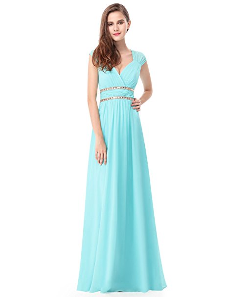 Ever Pretty Women's Sleeveless Grecian Style Prom Dress 08697