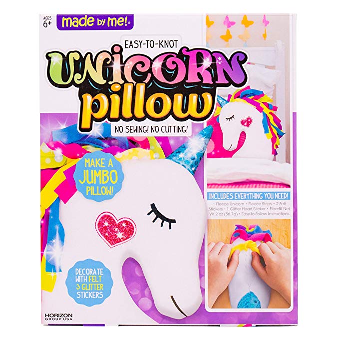 Made By Me Make Your Own Unicorn Pillow by Horizon Group USA, Unicorn Shaped, Assorted