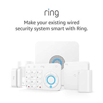 Ring Retrofit Alarm Kit with Ring Alarm 5 Piece kit, existing wired security system required, professional installation recommended