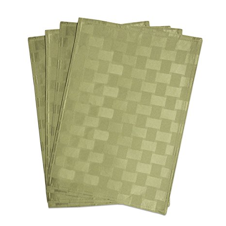 Bardwil Reflections Spill Proof Set Of 4 Placemats, Sage