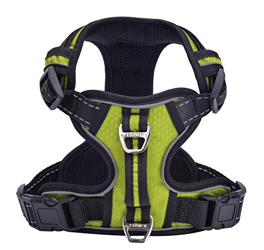 PUPTECK Best No-Pull Dog Harness with Vertical Handle,Calming Adjustable Reflective Outdoor Adventure Pet Vest