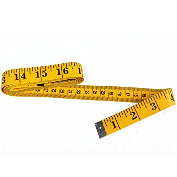 Dxg 120 Inches Soft Tape Measure for Sewing Tailor Cloth Ruler (Yellow)