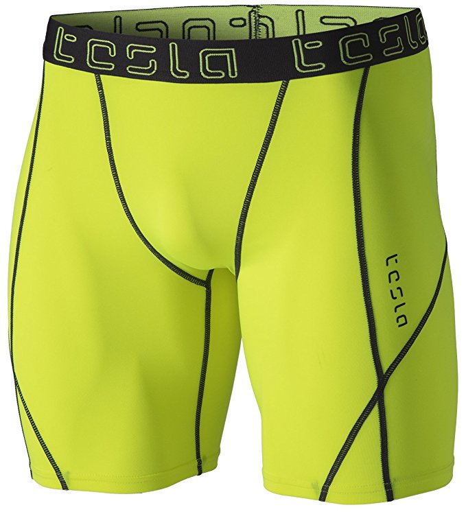 Tesla Men's Compression Shorts Baselayer Cool Dry Sports Tights MUS17/S17