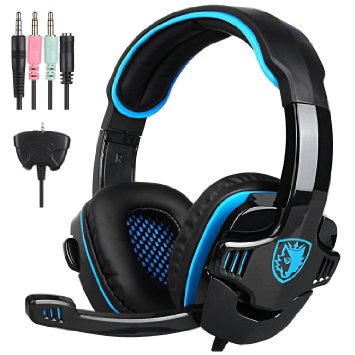 SADES SA-708 GT Gaming Headset with Microphone Gaming headphones Computer Headset For PS4 Xbox360 PC Mac iPhone SmartPhone Laptop iPad iPod-Retail Packaging