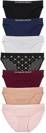 Victoria's Secret Seamless Bikini Panty Pack, Underwear for Women (XS-XXL)