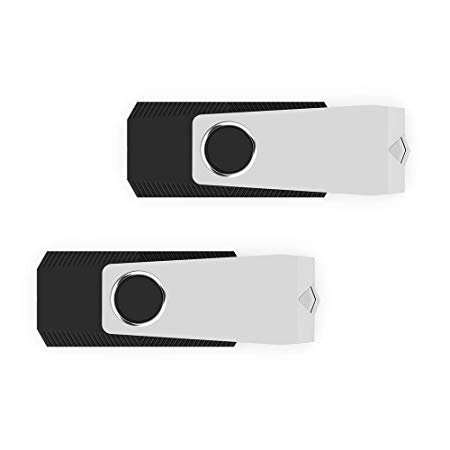 KEXIN 64GB USB Flash Drives 2Pack Thumb Drives Memory Sticks Jump Drive for Data Storage Black