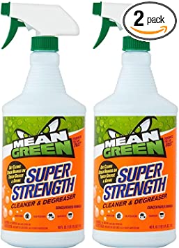 Mean Green Super Strength Multi-Surface Cleaner & Degreaser | Concentrated Formula | Contains No Acid, Bleach or Ammonia | Fights Tough Stains - 40 Ounce Bottle (Pack of 2)