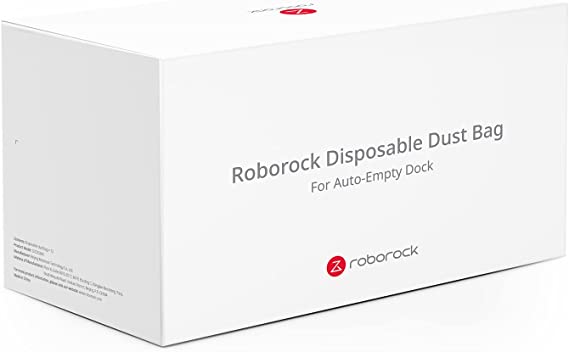 Roborock Disposable Dustbag of Auto-Empty Dock for S7&S7 &S7 MaxV&S7 MaxV Plus Robot Vacuum Cleaner, Hold Up to 2 Years of Dust(12-Pack)