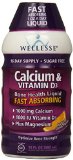 Wellesse Calcium and Vitamin D3 1000mg Natural Citrus Flavor 16-Ounce Bottles Pack of 2