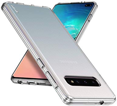 CASEVASN S10 Plus Case, Galaxy S10 Plus Case, [Slim Thin] Anti-Scratches Flexible TPU Gel Rubber Soft Skin Silicone Protective Case Cover Compatible for Samsung Galaxy S10 Plus (Clear)