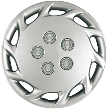 CCI IWCB877-14S 14 Inch Clip On Silver Finish Hubcaps - Pack of 4
