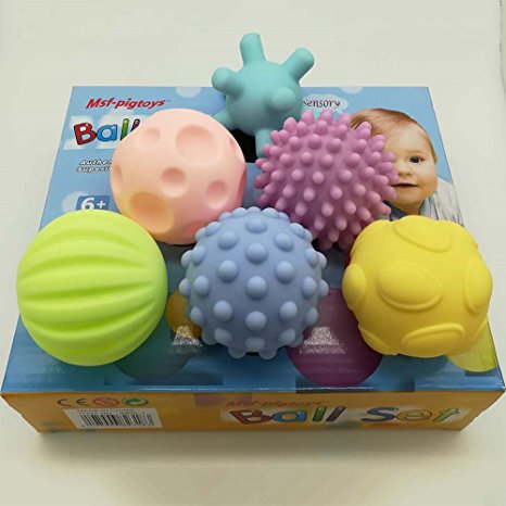 Bohonan Baby Puzzle Hand Grip Ball Sensory Hand Balls Toy Textured Multi Ball Set