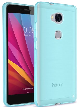 Honor 5X Case, LK Ultra [Slim Thin] Scratch Resistant TPU Gel Rubber Soft Skin Silicone Protective Case Cover for Huawei Honor 5X (Mint)