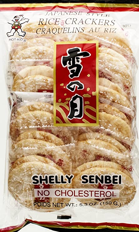 3 set Hot Kid Shelly Senbei Rice Crackers, 5.3 Oz