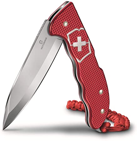 Victorinox Swiss Army Hunter Pro Alox with Clip Paracord, Red, 130 mm