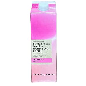 Bath & Body Works Champagne Toast Refill Gentle & Clean Foaming Hand Soap, 32 fl. oz. (Champagne Toast)