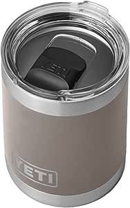 YETI Rambler 10 oz Lowball, Vacuum Insulated, Stainless Steel with MagSlider Lid, Sharptail Taupe