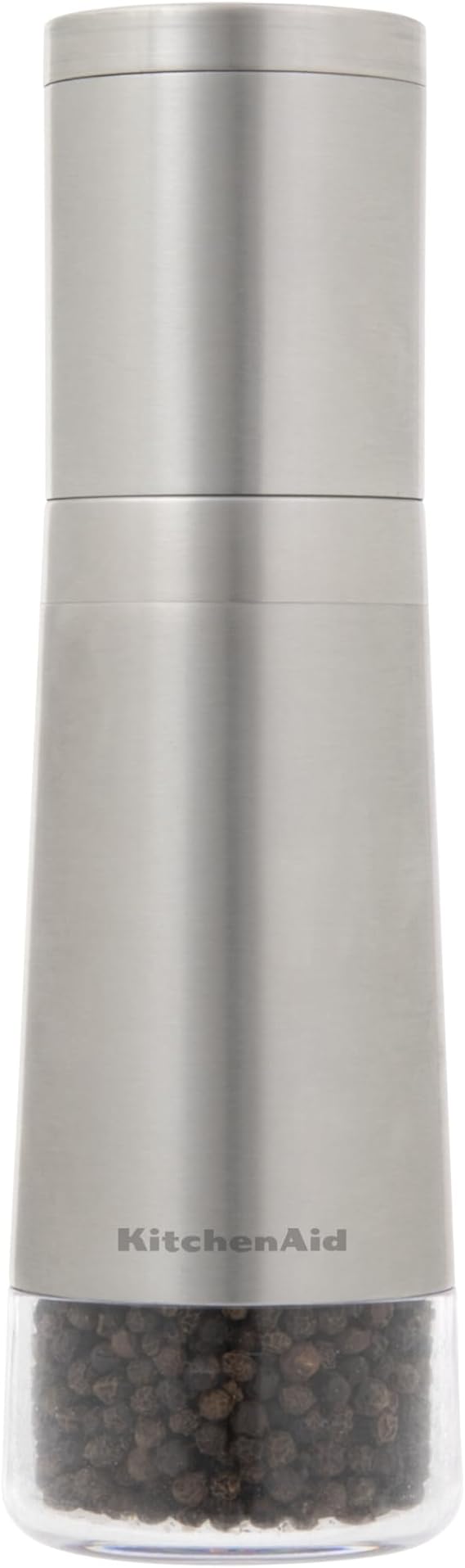 KitchenAid Stainless Steel Filled Pepper Grinder, 8 Inch