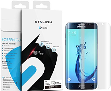 Samsung Galaxy S7 Edge Screen Protector: Stalion® Shield Ultra HD Armor Guard Transparent Crystal Clear Japanese PET Film (3-Pack)[Retail Packaging]
