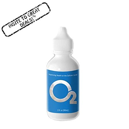 O2 Liquid Oxygen Drops Premium Concentrated Liquid Oxygen Supplement 2 fl. oz. (60ml)