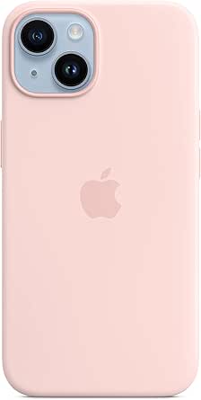 Apple iPhone 14 Silicone Case with MagSafe - Chalk Pink