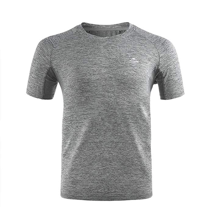 Naturehike Comfortable Fast Dry Tee Shirt for Men Spandex T Shirt for Mens Indoor Outdoor Sport Casual wear