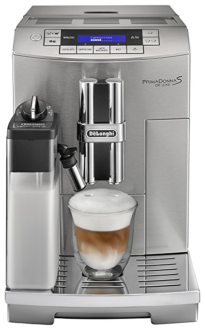 Delonghi ECAM28465M Prima Donna Fully Automatic Espresso Machine with latte Crema System, Silver