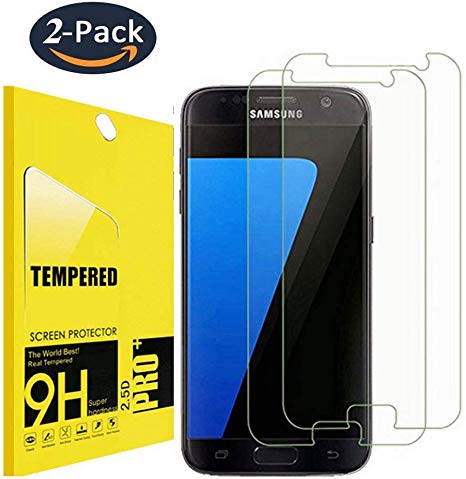 [2 Pack] Samsung Galaxy S7 3D Tempered Glass Screen Protector,OLINKIT[9H Hardness][Bubble Free][Ultra-Clear][Scratch Proof][Case Friendly] Tempered Glass Screen Protector for Galaxy S7