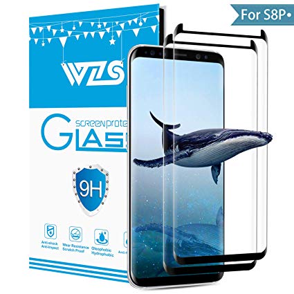 Samsung Galaxy S8 Plus Screen Protector,ONSON [2-Pack][HD Clear][9H Hardness][Anti-Bubble]Tempered Glass Screen Protector Compatible with Samsung Galaxy S8 Plus