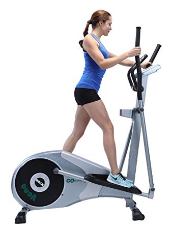 GOELLIPTICAL V-200 Stand Stride 17” Elliptical Exercise Cross Trainer Machine for Cardio Fitness Strength Conditioning Workout at Home or Gym