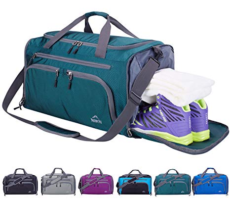 Venture Pal 20"/24" Packable Sports Gym Bag with Wet Pocket & Shoes Compartment Travel Duffel Bag for men and Women