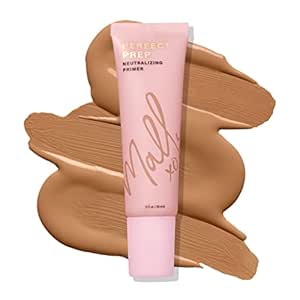 Mally Perfect Prep Neutralizing Tinted Face Primer Deep- 1 Fl Oz - Color-correcting Primer Makeup with Hyaluronic Acid - Long-Wear Foundation Face Primer