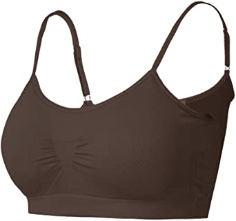 TL Women's Strappy Padded Sports Bra, Workout Wirefree Yoga Top for Women Cami Tank