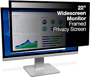 3M Framed Privacy Filter for 22" Widescreen Monitor (PF220W9F)