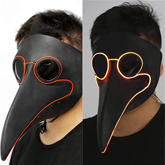 PartyHop Plague Doctor Mask Long Nose Bird Beak