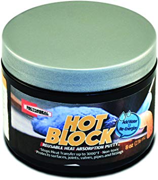 Rectorseal 83560 Hot Block Reusable Heat Absorption Putty, 8 oz, Gray