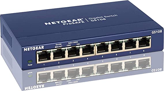 NETGEAR GS108NA ProSafe 8-Port Gigabit Ethernet Desktop Switch