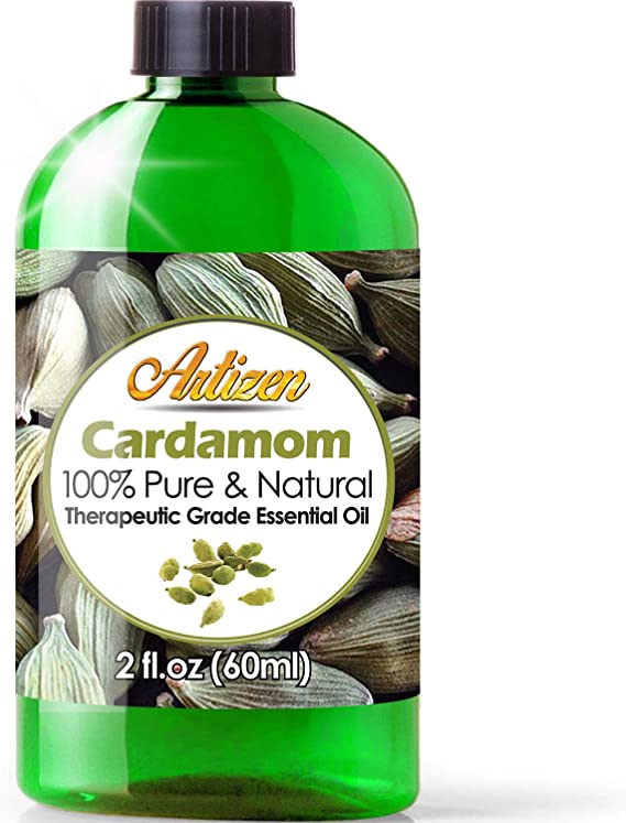 2oz - Artizen Cardamom Essential Oil (100% Pure & Natural - UNDILUTED) Therapeutic Grade - Huge 2 Ounce Bottle - Perfect for Aromatherapy