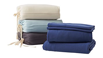 GOTS Certified Luxury Super Soft 100% Organic Cotton Bed Sheet Set King Natural