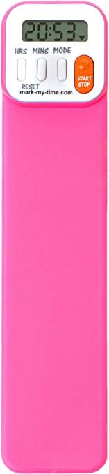 Mark-My-Time Digital Bookmark and Reading Timer – Fuchsia