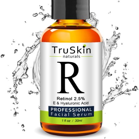 BEST Retinol Serum for Wrinkles & Fine Lines | Vitamin A   Hyaluronic Acid, Vitamin E, Organic Green Tea, Jojoba Oil - Use with TruSkin Naturals Vitamin C Anti-Aging Serum -1 fl oz