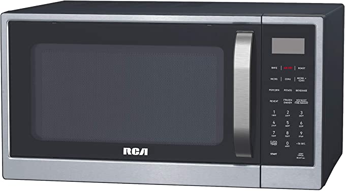 RCA RMW1205 1.2 cu ft Microwave, Digital Air Fryer, Convection Oven, Combo - Fry with XL Capacity, Stainless Steel Finish