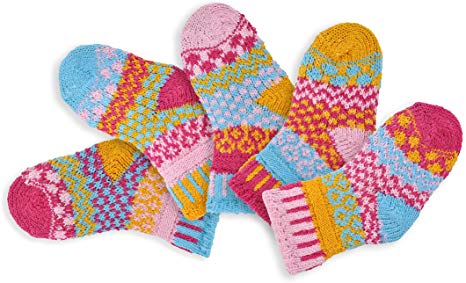 Solmate Socks, Mismatched Baby socks for girls or boys, Two pairs with a spare