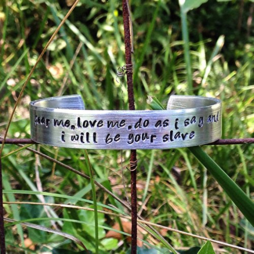 David Bowie Labyrinth quote bracelet- fear me, love me, do as i say and i will be your slave