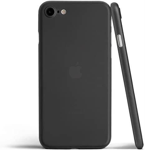 totallee Thin iPhone SE Case, Thinnest Cover Ultra Slim Minimal - for Apple iPhone SE (2020) (Frosted Black)